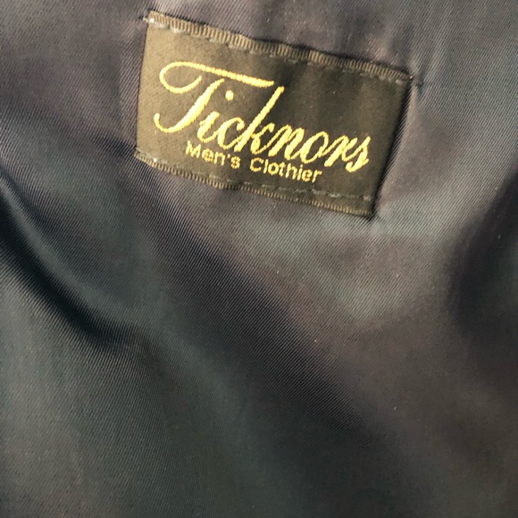 Navy Blue checkered suit - Picture 2 of 4